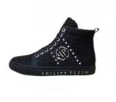 philipp plein chaussures pour homme qp logo high black